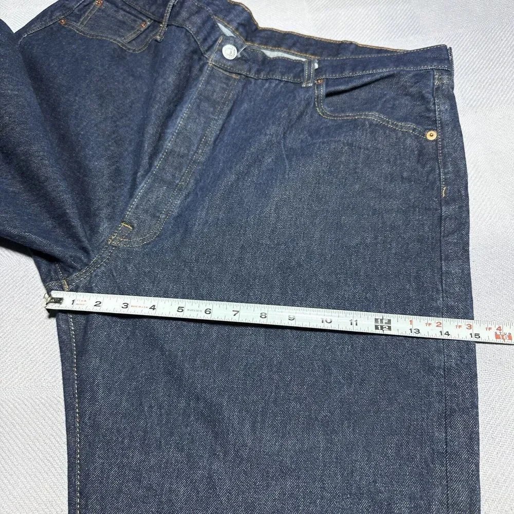 NEW Levi's 501‎ Straight Leg Button Fly Dark Wash Denim Jeans Men's 41x34** NWT